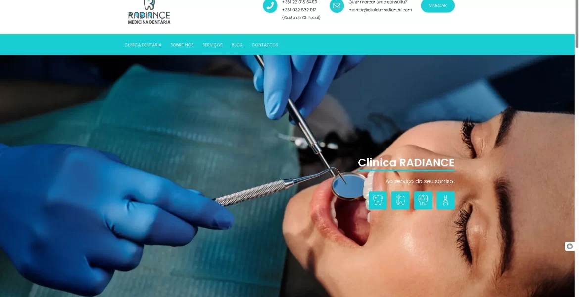 clinica-radiance website